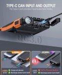 Solar Power Bank with 42800mAh Capacity and Flashlight