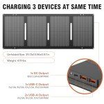 300W Portable Solar Generator with 60W Panel