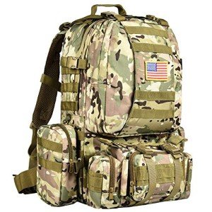CVLIFE 60L Tactical Military Backpack with Molle