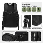 Wotony 25L Black Military Tactical Backpack