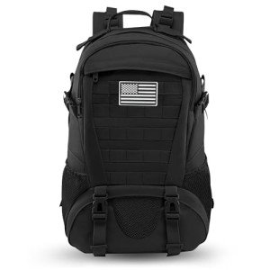 Men's Tactical 30L Waterproof Backpack with USA Flag