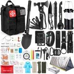 250-Piece Tactical Survival Gear Kit with Bag