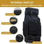 Vaupan 80L Tactical Waterproof Backpack for Adventures
