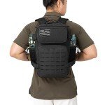 25L Tactical Military Backpack with Molle & Cup Holders