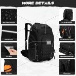40L Tactical Backpack with Molle System - Black