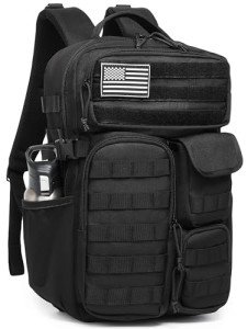 Wotony Men's Waterproof Tactical Backpack with Pockets