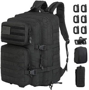 3-Day Tactical Molle Assault Pack Backpack - Black