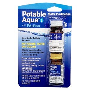 Potable Aqua Water Purification Tablets – 100 Count