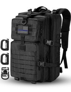 Hannibal Tactical MOLLE Black Assault Backpack
