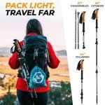 Foxelli Lightweight Carbon Fiber Trekking Poles