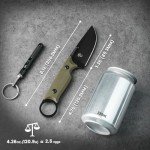 Kizer Cabox Fixed Blade Hunting Knife with Sheath