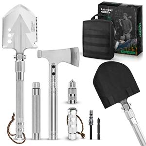 Survival Shovel and Axe Multi-Tool for Outdoors