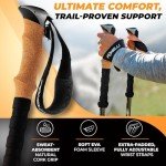 Foxelli Lightweight Carbon Fiber Trekking Poles
