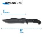 MTech USA Fixed Blade Knife with Sheath