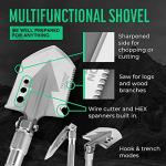 Survival Shovel and Axe Multi-Tool for Outdoors