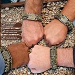 Patriotic Paracord Survival Bracelet with Multi-Tool