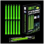 12 Military Grade Emergency Glow Sticks - Ultra Bright