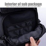 R.SASR Black Military Tactical Molle Backpack