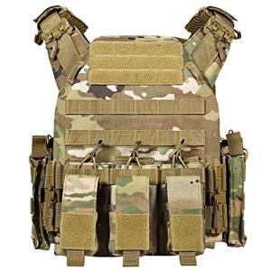 Lightweight Adjustable Tactical Training Vest Camouflage