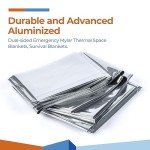 K Kingstar Mylar Emergency Survival Blankets (4 Pack)