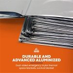 10 Pack Mylar Thermal Survival Blankets 82"x64
