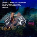 9 Pack Emergency Thermal Blankets for Survival