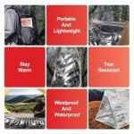 9 Pack Emergency Thermal Blankets for Survival