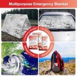 9 Pack Emergency Thermal Blankets for Survival
