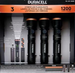 Duracell Durabeam Ultra LED Flashlight Set of 3