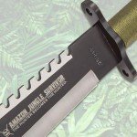 Jungle Survival Knife with Sheath - 10" Blade