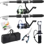 Telescopic Fishing Rod and Reel Combo Set