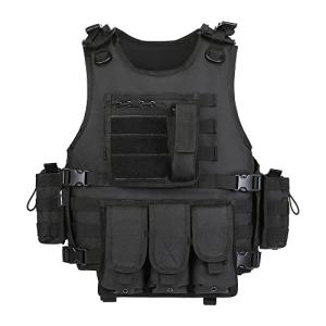 Black Tactical Airsoft and Paintball Vest