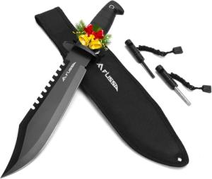 FLISSA 15-Inch Tactical Survival Bowie Knife Set