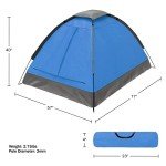 Wakeman 2-Person Lightweight Camping Tent (Blue)