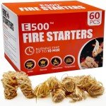 E500 Odorless Pine Fire Starters - 60 Pack