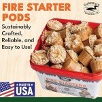 Fire Starter Pods: 50 Extra Large for Survival