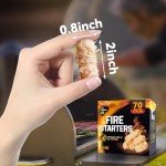 Hosoote 70 pcs Natural Fire Starters Set