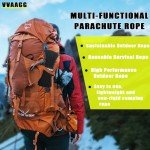 1000lb Heavy Duty Black Paracord Rope, 100FT