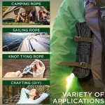 TECEUM Heavy-Duty Utility Rope – Black, 90 FT/150 FT