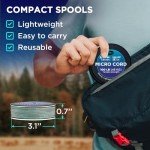 TECEUM Black Micro Paracord - 125 ft Utility Rope