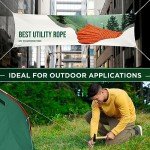 TECEUM Heavy-Duty Utility Rope – Black, 90 FT/150 FT