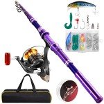 Castaroud Telescopic Fishing Rod and Reel Combo