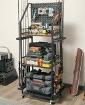 Fishing Rod Holders with Wheels for Garage Storage