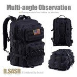 R.SASR Black Military Tactical Molle Backpack