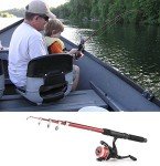2PCS Collapsible Fishing Pole and Reel Combo