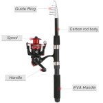 Telescopic Carbon Fiber Fishing Rod & Reel Combo