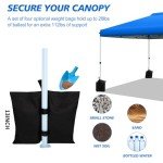 WEIZE 10x10ft Pop Up Canopy Tent with Accessories