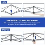 Yaheetech Instant Pop Up Canopy Tent - 10x10 Blue