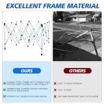 WEIZE 10x10ft Pop Up Canopy Tent with Accessories