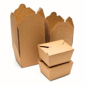 Kraft Food Boxes for Takeaway Meals, 750ml